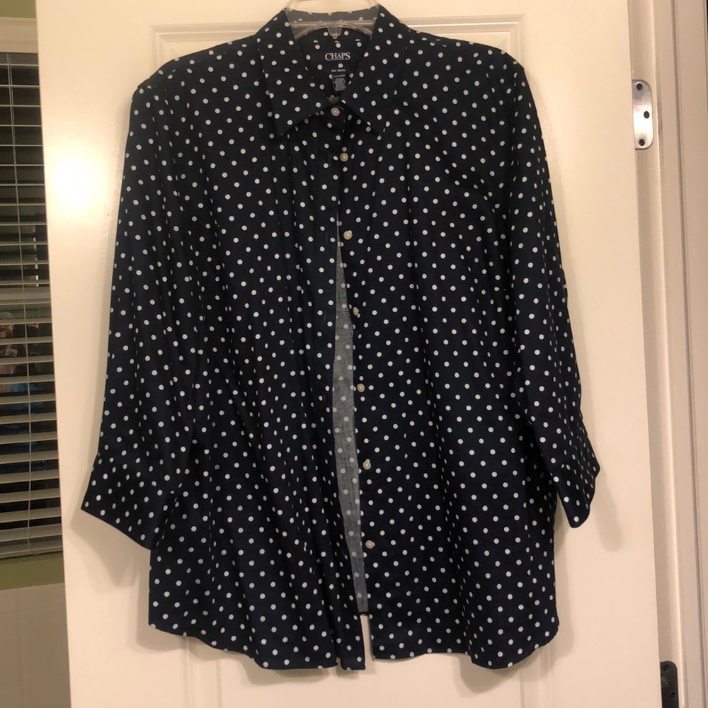Sharp! Women’s 3/4 length button down blouse